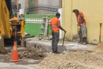 laying the final pipes