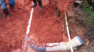 pipe laid in the ground