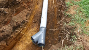 pipe laying in the ground